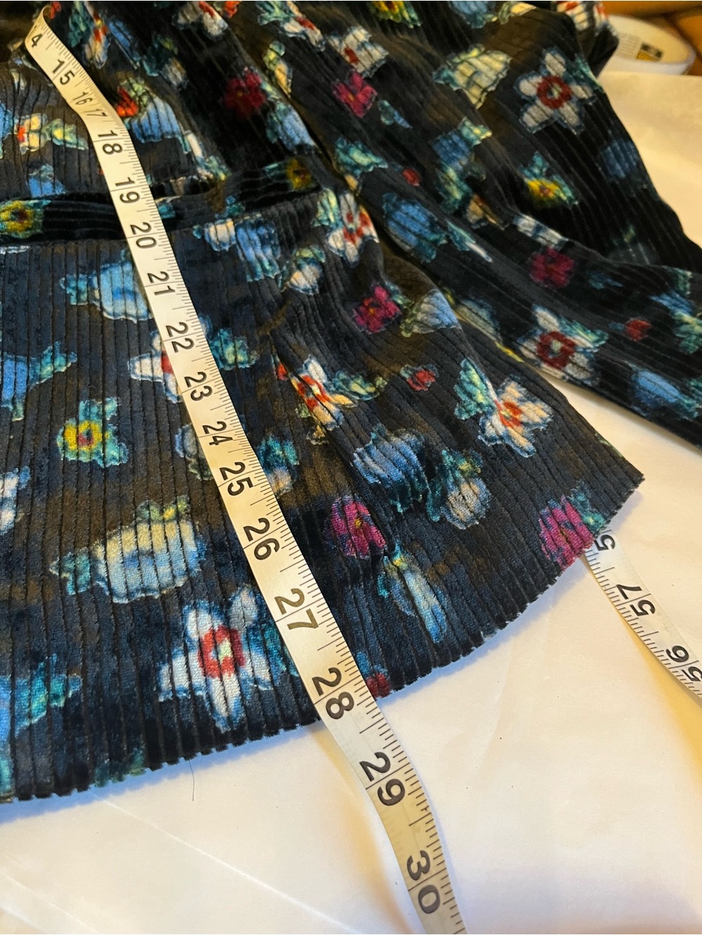 NWT Anthropologie size 12 velvet blazer in black floral pattern - Picture 11 of 12